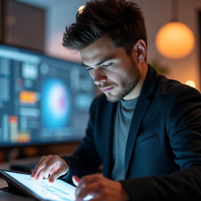 Portrait de David Martin, Lead UI/UX Designer de Holding PCS